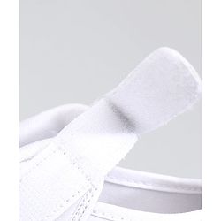 Pine Kids Solid School Shoes with Velcro Closure - White