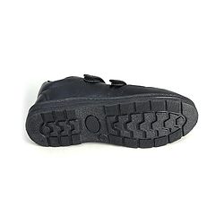 Pine Kids School Shoes with Velcro Closure - Black
