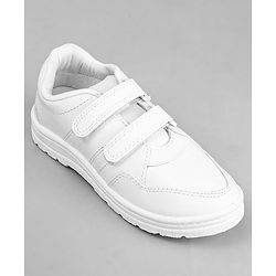 Pine Kids Non Lace School Shoes - White