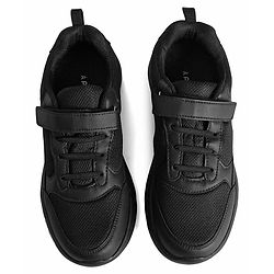 Pine Kids School Shoes with Velcro Closure -  Black