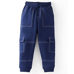 Pine Kids Knit Full Length Solid Lounge Pant - Navy Blue