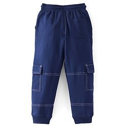 Pine Kids Knit Full Length Solid Lounge Pant - Navy Blue
