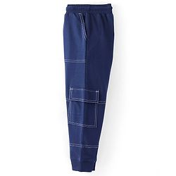 Pine Kids Knit Full Length Solid Lounge Pant - Navy Blue