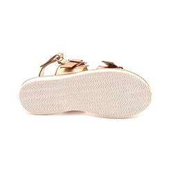 Pine Kids Party Wear Sandals With Buckle Closure - Rose Gold