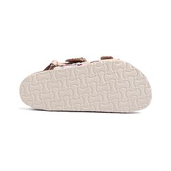 Pine Kids Casual Wear Sandals with Velcro Belt Closure Floral Print - Beige