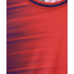 Pine Active Knit Half Sleeves Printed T-Shirt & Shorts Set - Red
