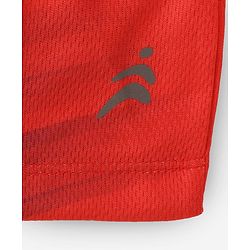 Pine Active Knit Half Sleeves Printed T-Shirt & Shorts Set - Red