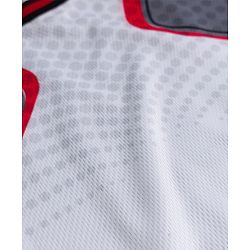 Pine Active Knit Sleeveless Color Block T-Shirt & Shorts Set - White & Red