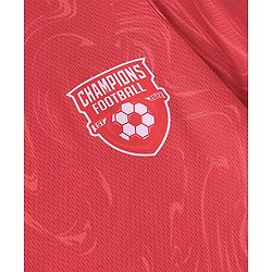 Pine Active Knit Half Sleeves Athleisure T-Shirt & Shorts Set Text & Number Print - Red