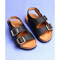 Pine Kids Open Toe Sandals - Black
