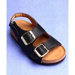 Pine Kids Open Toe Sandals - Black