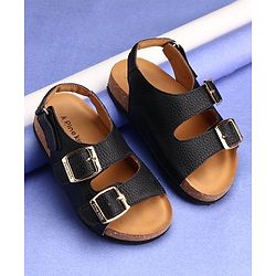 Pine Kids Open Toe Sandals - Black