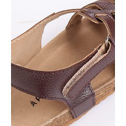 Pine Kids Velcro Closure Sandals - Brown