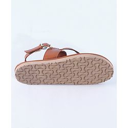 Pine Kids Ethnic Wear Sandals with Buckle Closure -  Brown