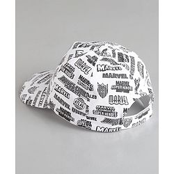 Pine Kids Marvel Cotton Avengers Baseball Cap White - Diameter 16.5 cm