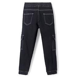 Pine Kids Full Length  Washed  Denim Jeans   -  Black