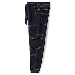 Pine Kids Full Length  Washed  Denim Jeans   -  Black