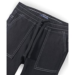 Pine Kids Full Length  Washed  Denim Jeans   -  Black