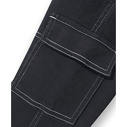 Pine Kids Full Length  Washed  Denim Jeans   -  Black