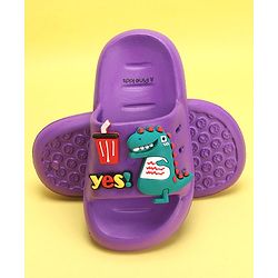 Pine Kids Slip On Style Clogs with Dino Jibbitz - Lavender