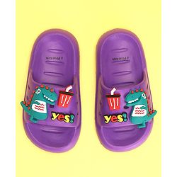 Pine Kids Slip On Style Clogs with Dino Jibbitz - Lavender