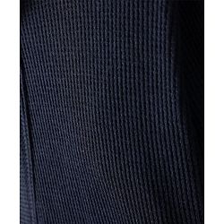 Pine Kids Cotton Full Sleeves Solid Bath Robe with Hood - Navy Blue