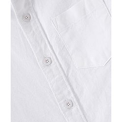 Pine Kids Cotton Woven Full Sleeves Solid Color Shirt - White