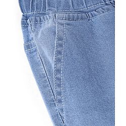 Pine Kids Cotton Blend Woven Full Length Solid Color Denim Jeans - Light Blue