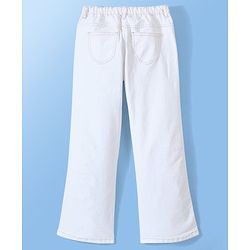 Pine Kids Denim Woven Washed  Ankle Length Jeans - White