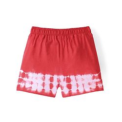 Pine Kids Cotton Sleeveless Top & Shorts Set Text & Floral Print - Orange & White