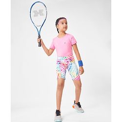 Pine Active Super Stretch Cycling Shorts Abstract Print- Multicolour