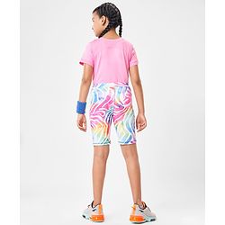 Pine Active Super Stretch Cycling Shorts Abstract Print- Multicolour