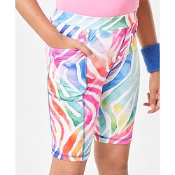 Pine Active Super Stretch Cycling Shorts Abstract Print- Multicolour
