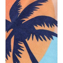 Pine Kids Cotton Bath Towel Beach Print - Multicolour