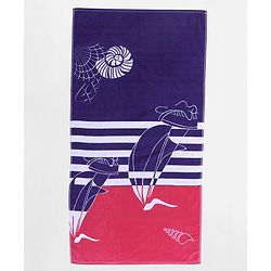 Pine Kids Cotton Woven Towel Boat  Print L 124.5 x B 61 cm - Multicolour