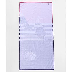 Pine Kids Cotton Woven Towel Boat  Print L 124.5 x B 61 cm - Multicolour