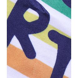 Pine Kids Cotton Woven Towel with Text Print L 124.5 x B 61 cm - Multicolour