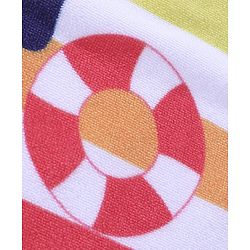 Pine Kids Cotton Woven Towel with Text Print L 124.5 x B 61 cm - Multicolour