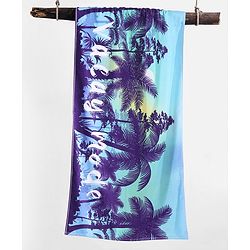 Pine Kids Cotton Woven Towel Tropical Print L 124.5 x B 61 cm - Multicolour