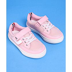 Pine Kids Casual Shoes with Velcro Closure - Pink
