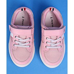 Pine Kids Casual Shoes with Velcro Closure - Pink