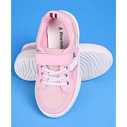 Pine Kids Casual Shoes with Velcro Closure - Pink