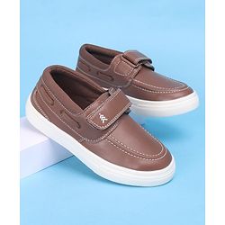 Pine Kids Casual Shoes with Velcro Closure - Brown