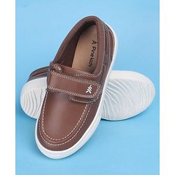 Pine Kids Casual Shoes with Velcro Closure - Brown