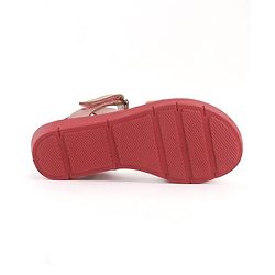Pine Kids Sandals with Velcro Closure  -Red
