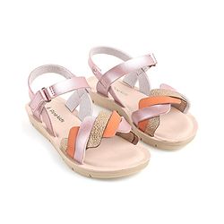 Pine Kids Sandals with Velcro Closure  -Pink