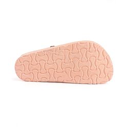 Pine Kids Sandals with Velcro Closure & Fish Scale Detailing - Pink