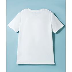 Pine Active Half Sleeves High Stretch T-Shirt Basketball Print - White