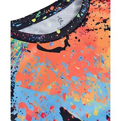 Pine Active Half Sleeves T-Shirt  Football Theme Print - Black