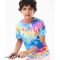 Pine Active Half Sleeves T-Shirt Tie & Die Pattern - Multicolour